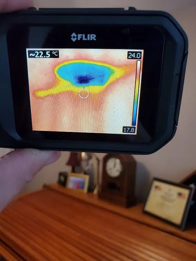Thermal imaging inspection for water damage in Eliot