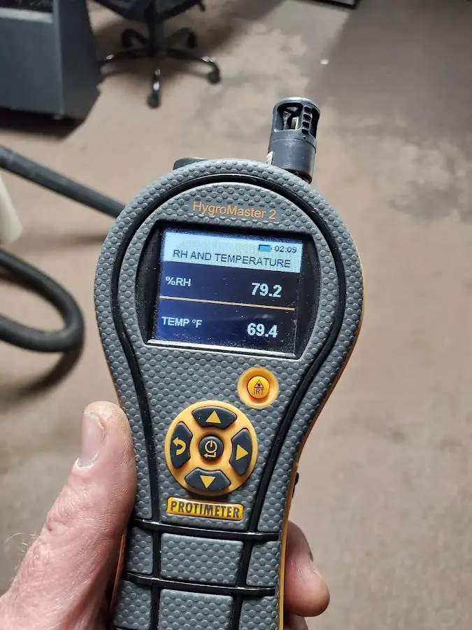 Moisture meter humidity assessment for Fire & Smoke Damage Restoration in Eliot
